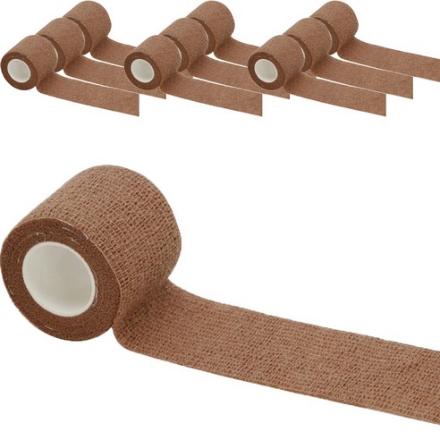 파쿠스 자가점착 탄력 압박 밴드 테이프 10p, 브라운, 10개