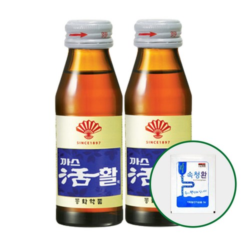 제트스카이 동화약품 부채표 까스활 75ml 10개 + 속청환 3g 10개, 1세트