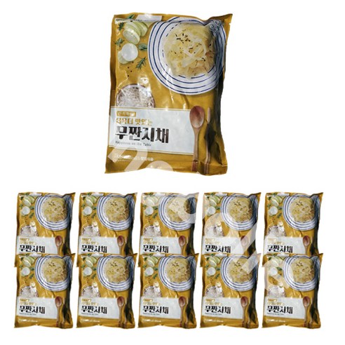 반찬단지 무짠지채 1kg 1박스 10개입, 10개 된장깻잎장아찌 반찬단지 무짠지채 1kg 1박스 10개입, 10개 된장깻잎장아찌