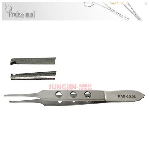 (PROFESSIONAL)비숍포셉(유구) 8.3cm/0.8mm (BISHOP FORCEPS TEETH) PAB-35.32 ...