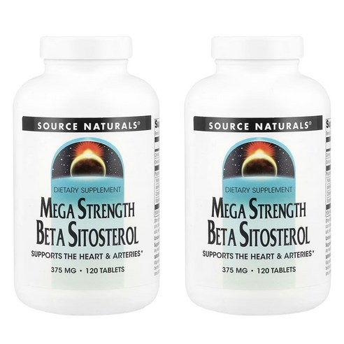 소스내츄럴스 메가 스트랭스 베타 시토스테롤 375mg 타블렛, 120정, 2개