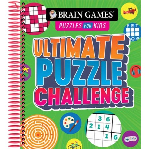 Brain Games Puzzles for Kids - Ultimate Puzzle Challenge Spiral, Publications International,..., English, 9781645585787