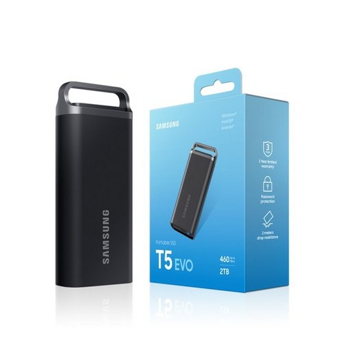 삼성전자 포터블 외장 SSD T5 EVO USB 3.2 Gen1 2TB MU-PH2T0S/WW