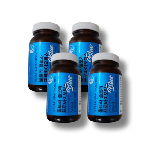 에스더포뮬러 유산균 울트라 플로라 프로바이오틱스 블루, 60정, 4개
