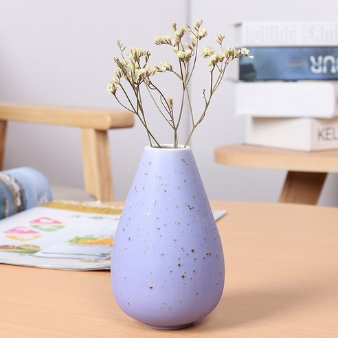 DFMEI 꽃병. 화병.Vase.--아이디어 마카롱 비견 기하학 병 세팅 거실 꽃꽂이 심플 테이블 드라이 플라워 꽃꽂이입니다기요, DFMEI.Yc083 [보라색]
