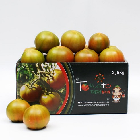 직거래농민장터 새콤달콤 대저토마토 부산 찰토마토 2.5kg, 대저토마토 2.5kg M, 1개