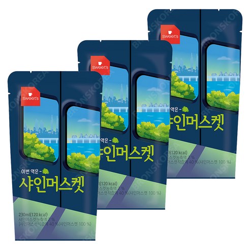 웰그린 스위츠 샤인머스켓 230ml X 10개 편의점 아이스 음료