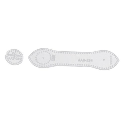 Ursmart 아크릴 키 체인 패턴 스텐실 템플릿 가죽 공예 도구, AAB-234 3Pcs, 설명