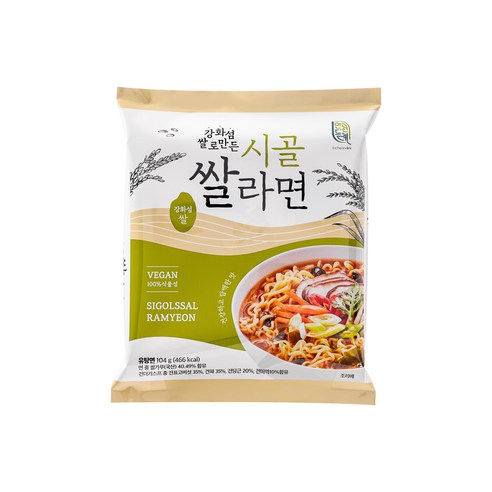 건강과 맛을 모두 잡은 강화섬쌀 시골쌀라면
