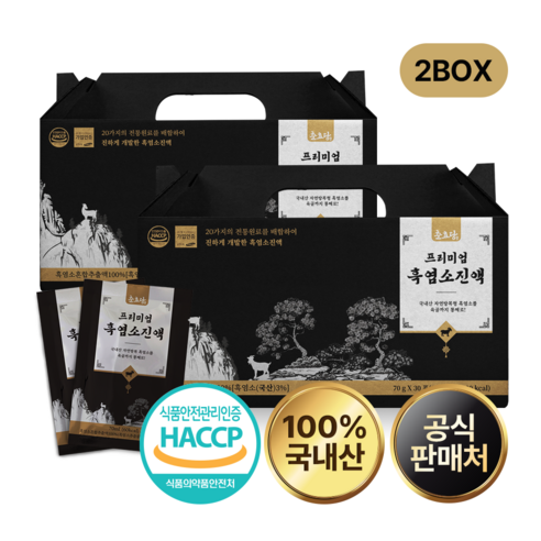 춘효당 흑염소 진액, 2박스, 2100ml