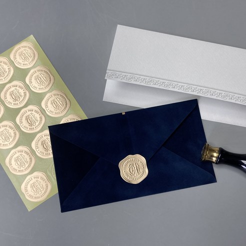 작은 정성, 특별한 감동: 실링 왁스 스티커로 마음을 전하세요.