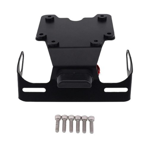 Tenere 700/T7/700 Rally 19-22에 적합한 번호판 브래킷, 검은 색, {"사이즈":"7.28x7.09x2.36인치"}, {"수건소재":"철"}