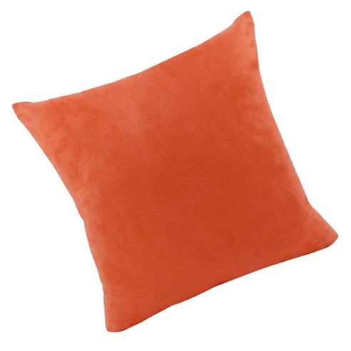 장식용 쿠션 커버 - 솔리드 컬러 스웨이드 벨벳 쿠션 커버, Orange-60x60cm