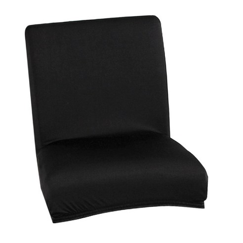 유니버설 다이닝 체어 웨딩 연회 바 키가 큰 의자 의자 시트 슬립 커버, 블랙, 폴리 에스터