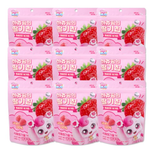캐치티니핑 동결건조 하츄핑의 딸기칩 12g, 108g, 1세트