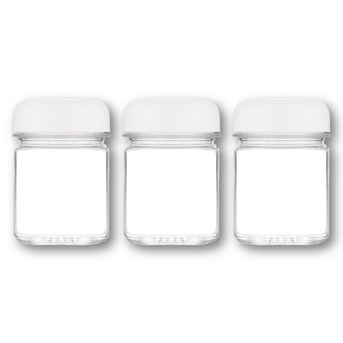 그로우민 국산 미니 트라이탄 무지 물병 마이보틀 3P, 화이트, 3개, 180ml