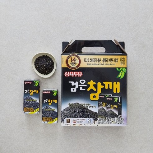삼육식품 검은참깨 두유 190ml 96팩, 96개