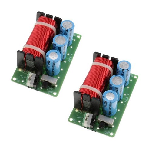 2 조각 WEAH 85 200W 베이스 주파수 분배기 확성기 크로스오버 필터 보드, 레드 블루, 설명, 설명