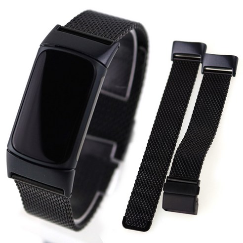 fitbit 핏빗 차지5 스트랩 블랙 메탈 시계줄 전용커넥터, 단품, 단품