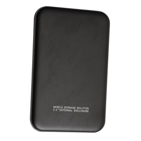 2.5in SATA 외장 하드 드라이브 HDD 인클로저 충격 방지 플라스틱 케이스-노트북 고속 (검은 색) 용 USB 3.0 인터페이스, 120x78x13mm, 블랙, 2T