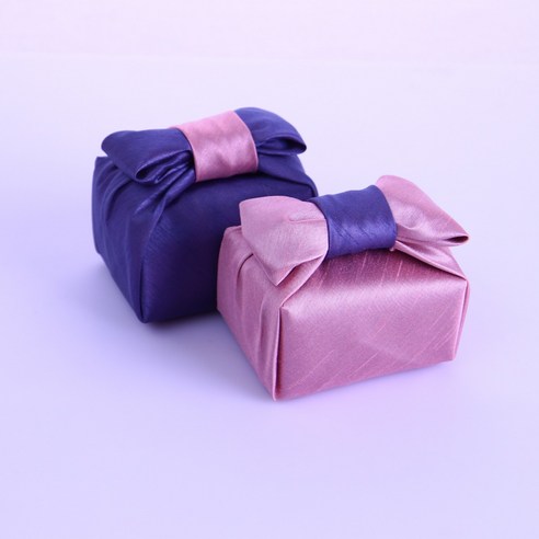[고서임] 천일염 함초소금 300g (나비매듭/핑크블루) 보자기포장 답례품, 함초소금 300g / 1개 (나비매듭/핑크블루), 1개
