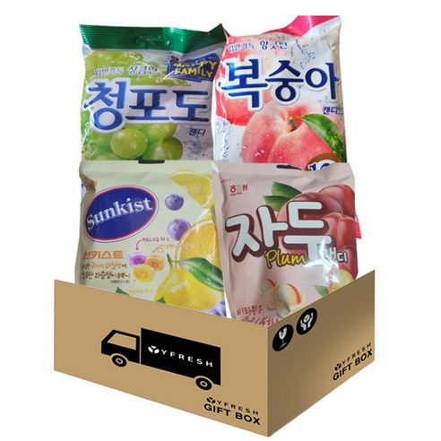 와이프레쉬)인기과일맛사탕세트, 2세트