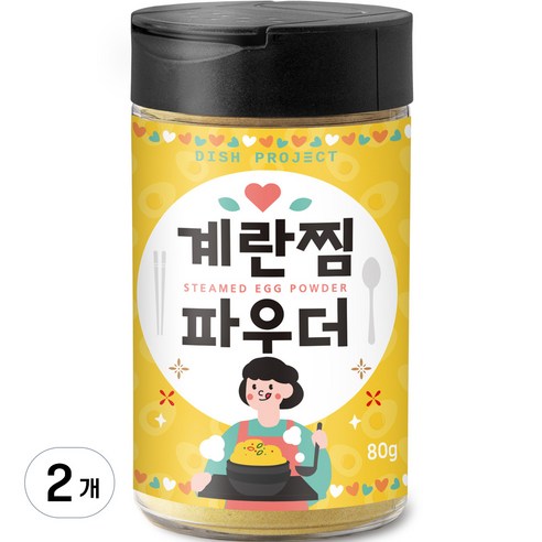 디쉬프로젝트 계란찜 파우더, 80g, 2개