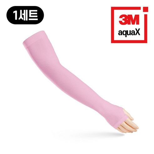 3M 쿨토시 자외선 차단 팔토시, 손등형 핑크, 1세트