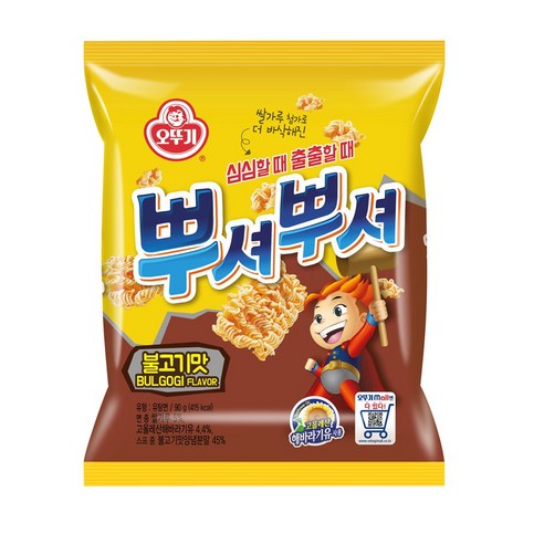 오뚜기 뿌셔뿌셔 불고기맛, 90g, 1개