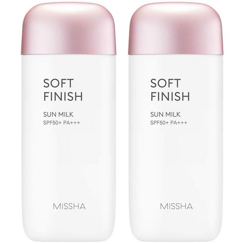 미샤선밀크 [2입기획] 미샤 올 어라운드 세이프 블록 소프트 피니쉬 선밀크 SPF50+/PA+++, 1세트 Best Top5