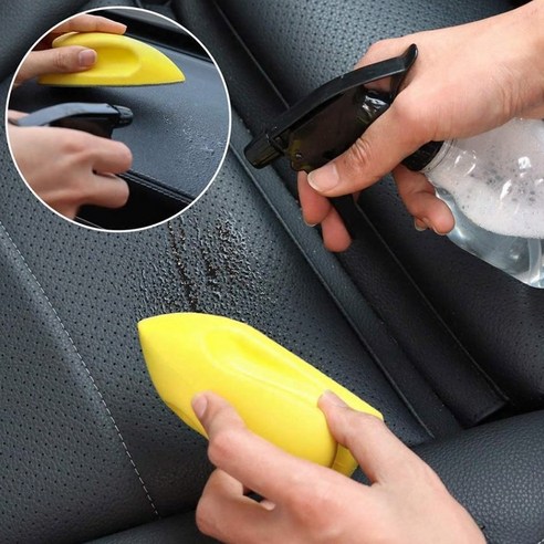   Benbia Nano Leather Brush Car Leather Seat Leather Sofa Cleaning Removing Stains Cleaning Brush Old Sofa Old Car Seat Restoration 00728, 1 piece