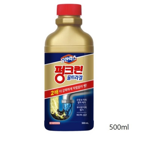 유한락스 펑크린 울트라겔 배수구 세정제, 500ml, 5개