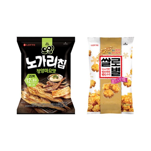 노가리칩 청양마요X2개+쌀로별X2개, 단품 Best Top5