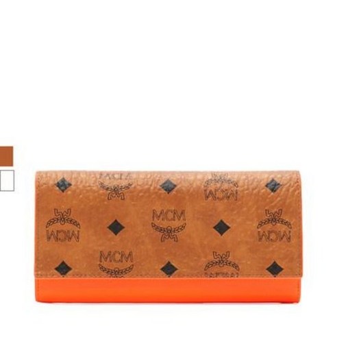 MCM 콜라보 클래식 로고 프린트 패션 코디네이터 여성장지갑
