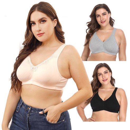 편안함과 지지력을 兼備한 빅사이즈 노와이어브라