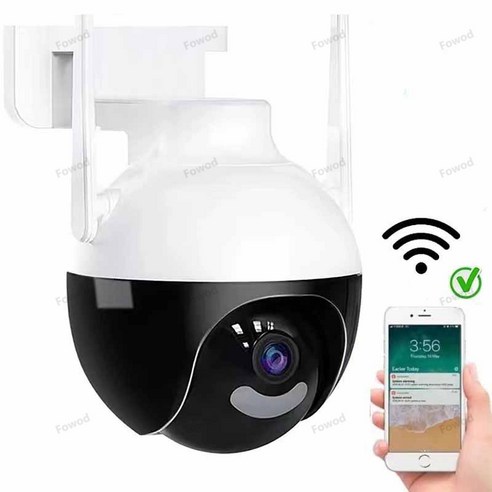 Fowod 무선 Wi-Fi CCTV 고화질 카메라 실내외겸용, 2백만화소