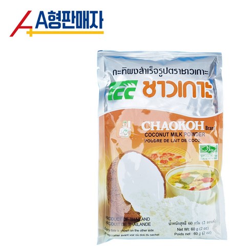 차오코 코코넛밀크 파우더60g, 2개, 60g