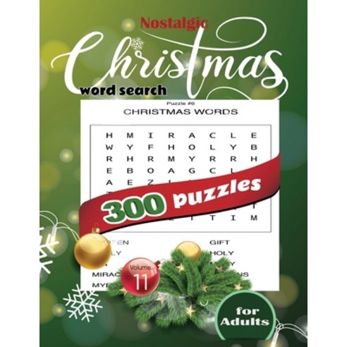 Nostalgic christmas word search 300 puzzles for Adults Volume 11: 229 large print christmas word sea... Paperback, Independently Published, English, 9798554524134