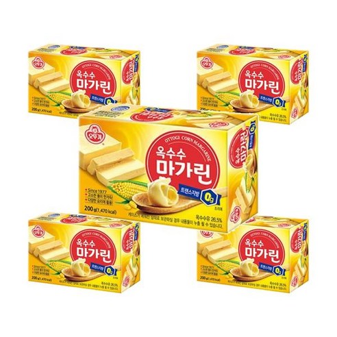 오뚜기 부드러운 옥수수마가린, 200g, 75개