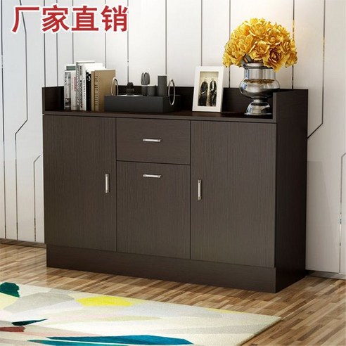 카페 셀프바 레스토랑 사무실 매장 원목 재활용 퇴식대, 3도어, 블랙 월넛 120x40x80