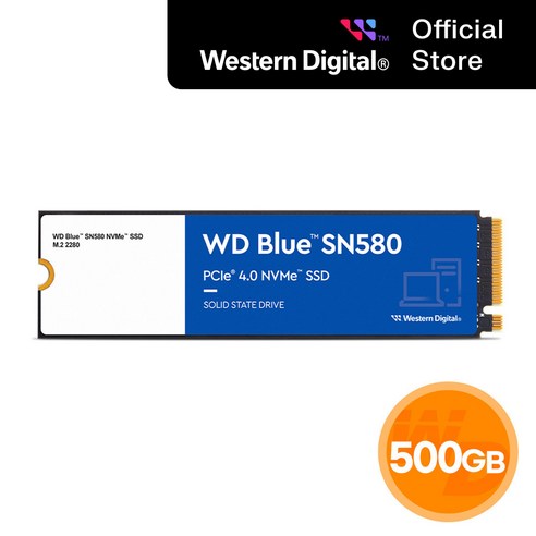 답답한 내 PC, WD BLUE SN580 SSD로 속 시원하게 뻥 뚫어보자! m.2nvme