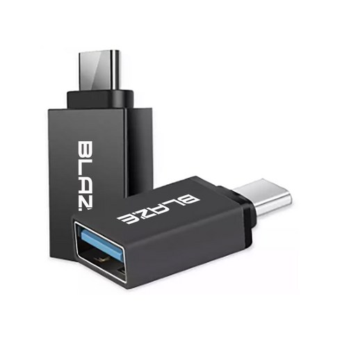 USB A TO C 젠더 USB3.2 GEN1 5Gbps 3A, A TO C 1, 2개 셋트, 블랙