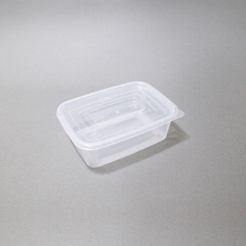 엠엔피 사출사각 밀폐용기 투명 850ml 50개, 1개, 50개입