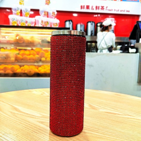 ZZJJC 아이디어 보온병 아이디어 텀블러 아웃도어 보온병, 다홍색, 20oz