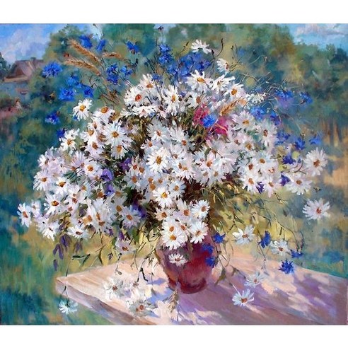 3D 데이지꽃 보석십자수 DIY 키트 8종 50*50cm-yunyao, 7