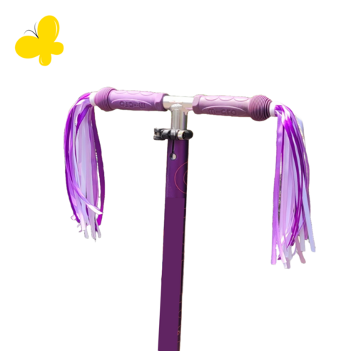 킥보드 자전거 스트리머 손잡이 악세사리, 1개, 퍼플