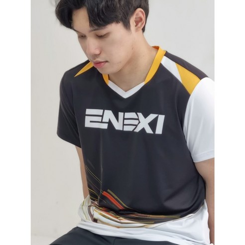 에넥시 남녀공용 배드민턴 티셔츠 데일리 반팔티셔츠 볼링 테니스 스쿼시 탁구티셔츠 기능성 티셔츠 경기웨어 단체복