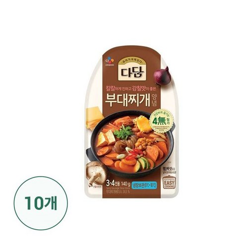 CJ 다담 부대찌개 양념 140g x 10개, 140g, 10개