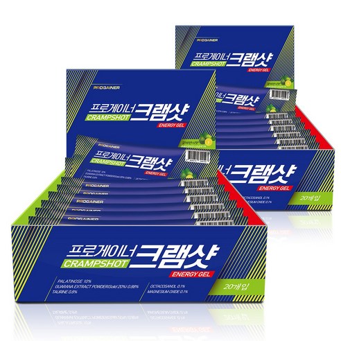 프로게이너 크램샷 깔라만시맛 파워젤 근육 긴장 쥐 완화 라이딩 러닝 마라톤 등산 에너지젤