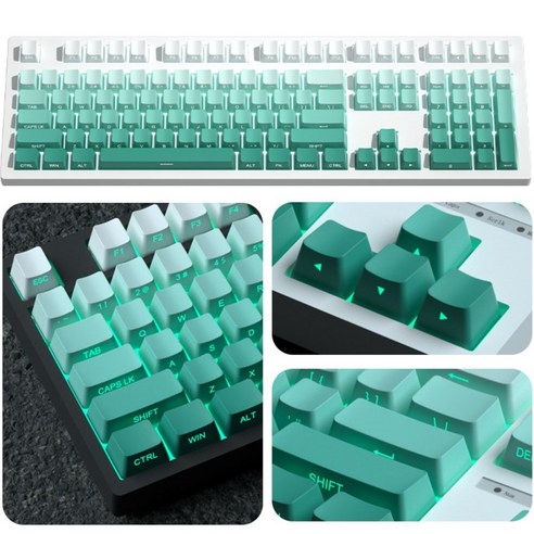 프라홈 기계식 키보드 키캡 PBT OEM 108 KEY 리무버, 민트 측면, 일반형